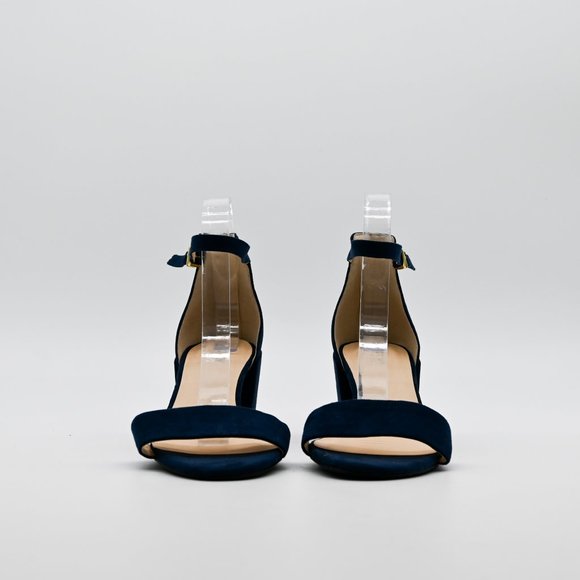 REACTION Kenneth Cole Holly Ankle Strap Sandal Blue Heel - Picture 3 of 7